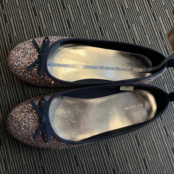 JOE FRESH - Rainbow Sparkles with Navy trim ballet flat (SZ6.5/7) - Picture 6 of 9